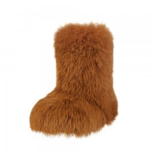 Kids унты йети из меха кролика цвета ''Camel''