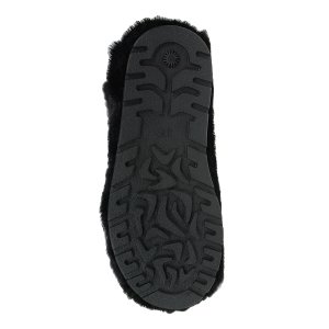 Nate High Fur Black Shoes (Muskrat Fur)