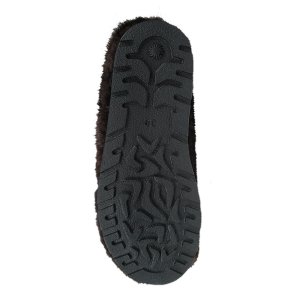 Hannah High Fur Brown Shoes (Muskrat Fur)